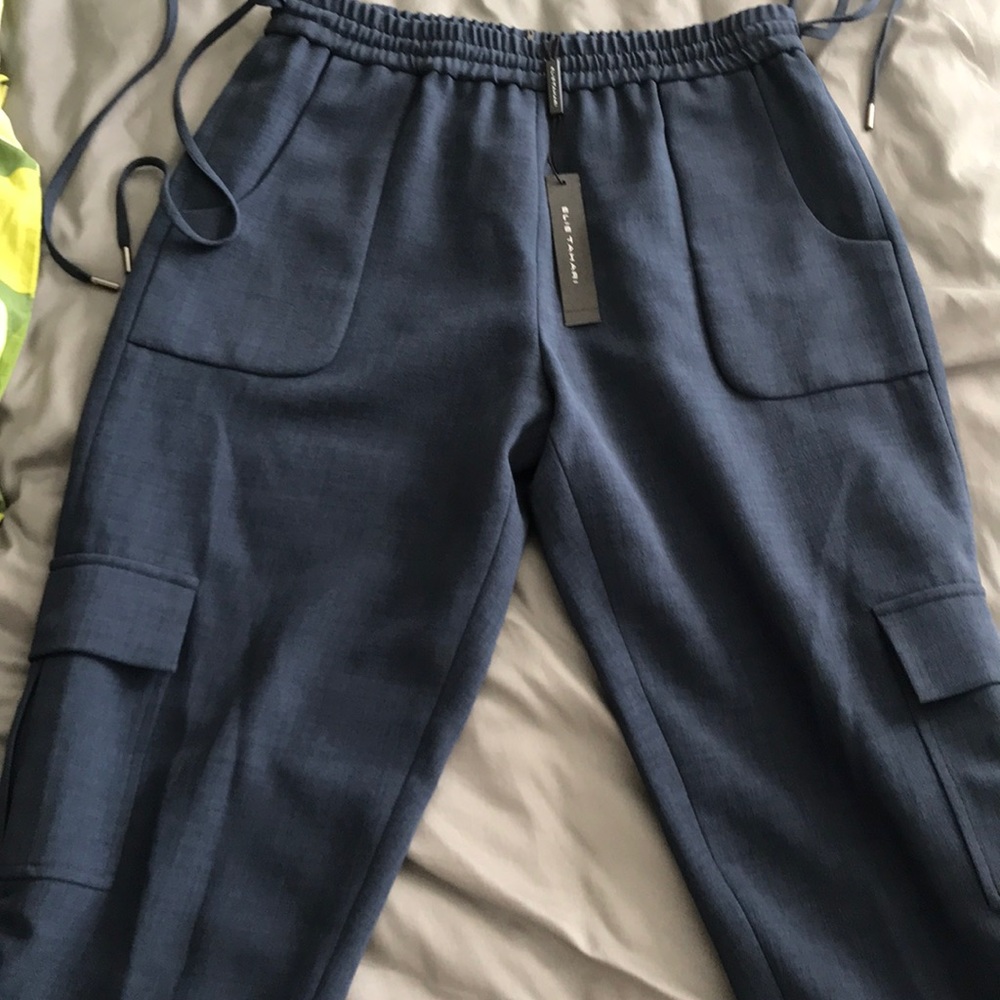 Elie Tahari blue Zuma pant NWT